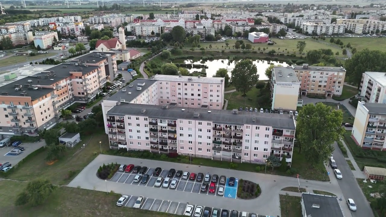 Osiedle Rąbin Inowrocław z lotu ptaka DJI Mini 4 Pro