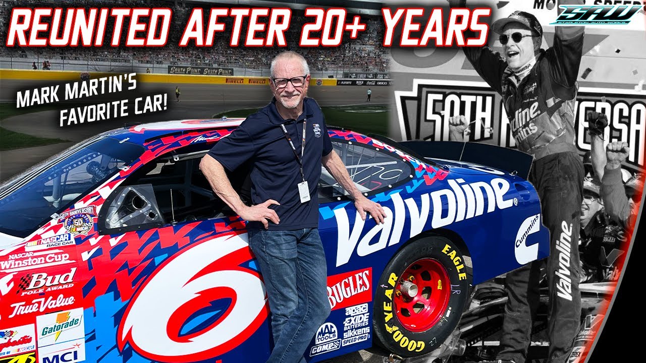 Mark Martin Drives His Favorite Car Again! Reunited with Legendary Roush Racing Chassis 