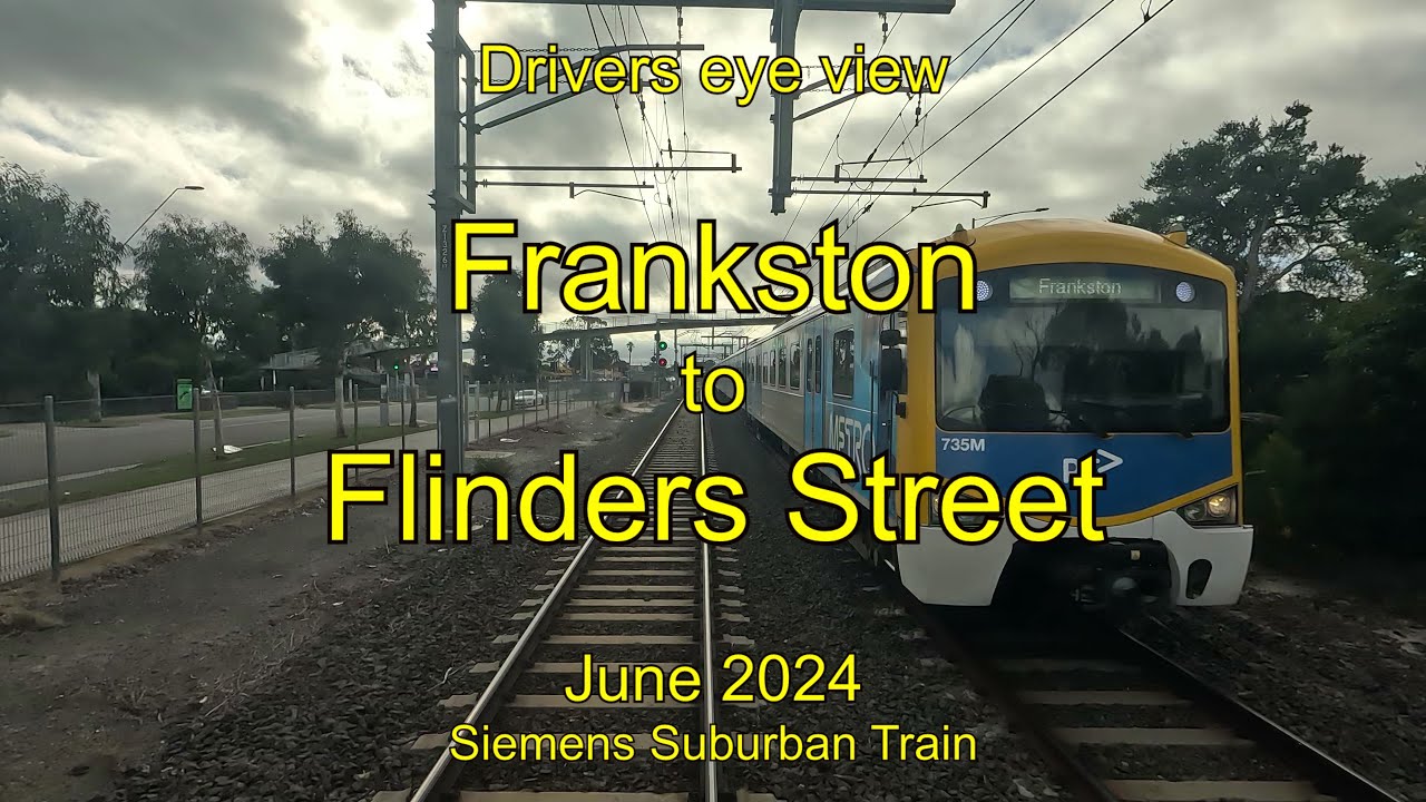 Drivers eye view, Frankston to Flinders Street, Jun 2024