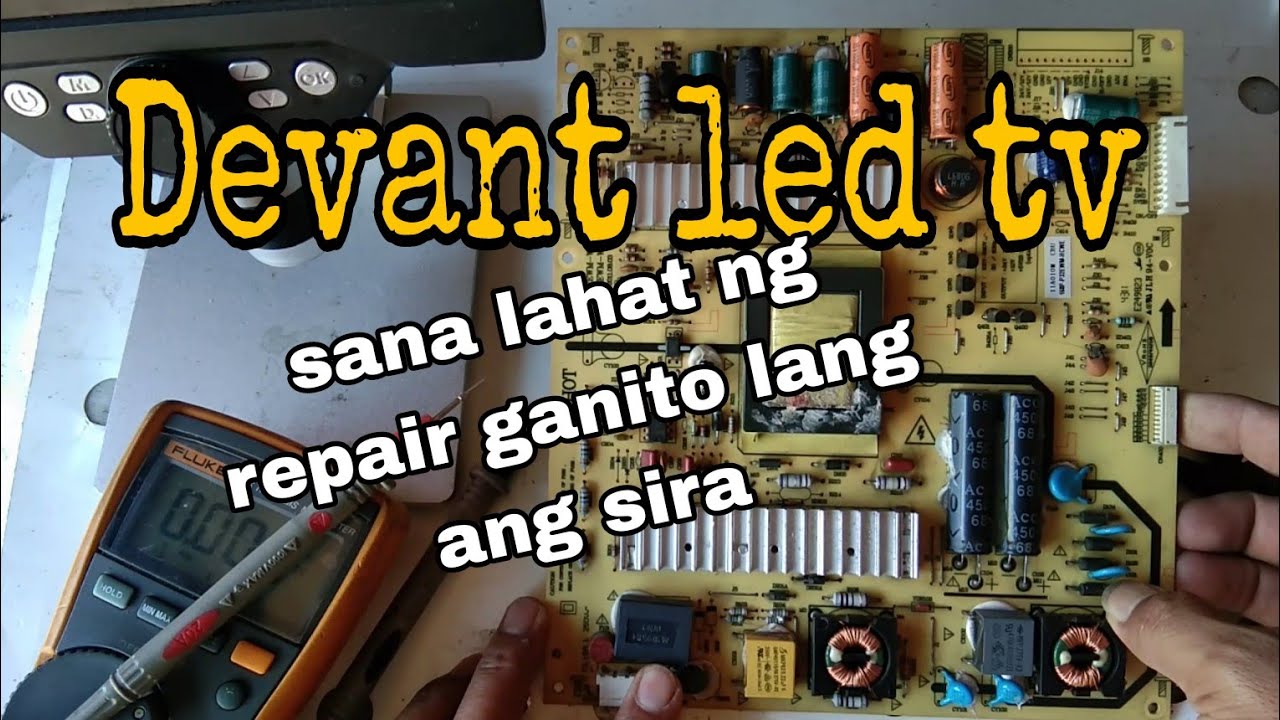 how to repair devant led tv no power || basic