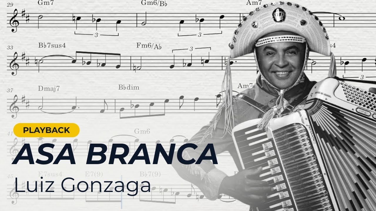 Asa Branca - Luiz Gonzaga | Playback + Partitura para Flauta Doce, Violino, Violão