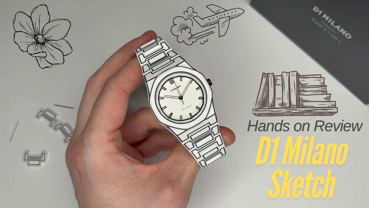 D1 Milano Sketch Review & MoonSwatch Snoopy 🌕 Face-Off – Hands-On Comparison of the white watches 🤍