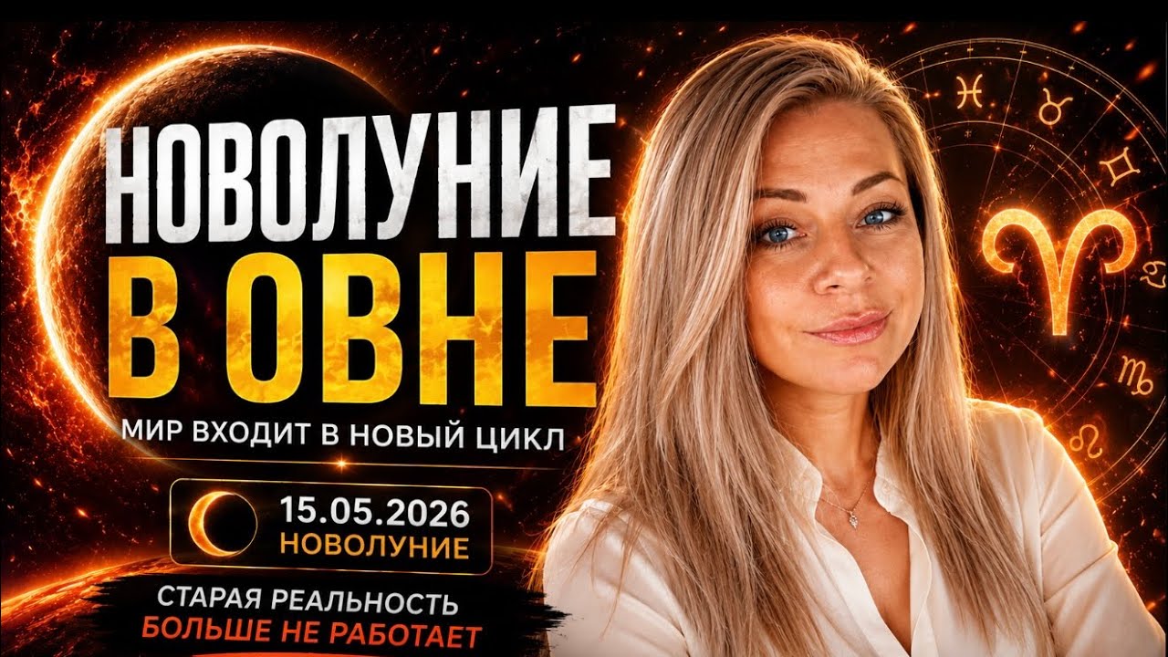 15 МАЯ 2026 -НОВОЛУНИЕ, ПОСЛЕ КОТОРОГО МНОГОЕ ИЗМЕНИТСЯ