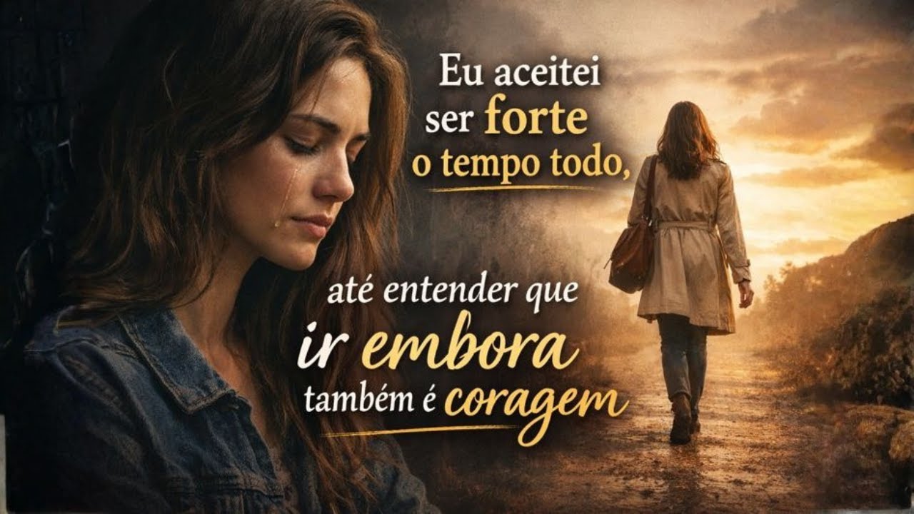 Eu aceitei ser forte o tempo todo, até entender que ir embora também é coragem