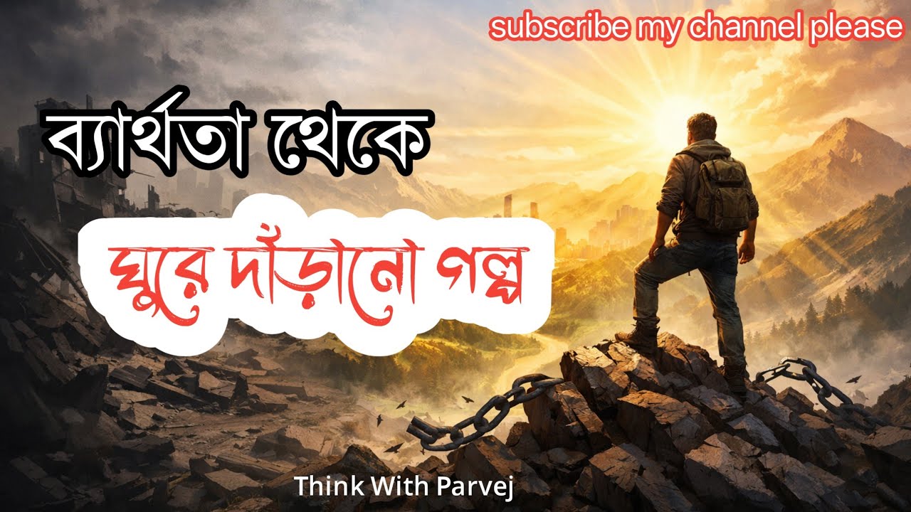 ব্যার্থতা থেকে ঘুরে দাঁড়ানোর গল্প | Bangla motivational video | Think With Parvej | never give up 