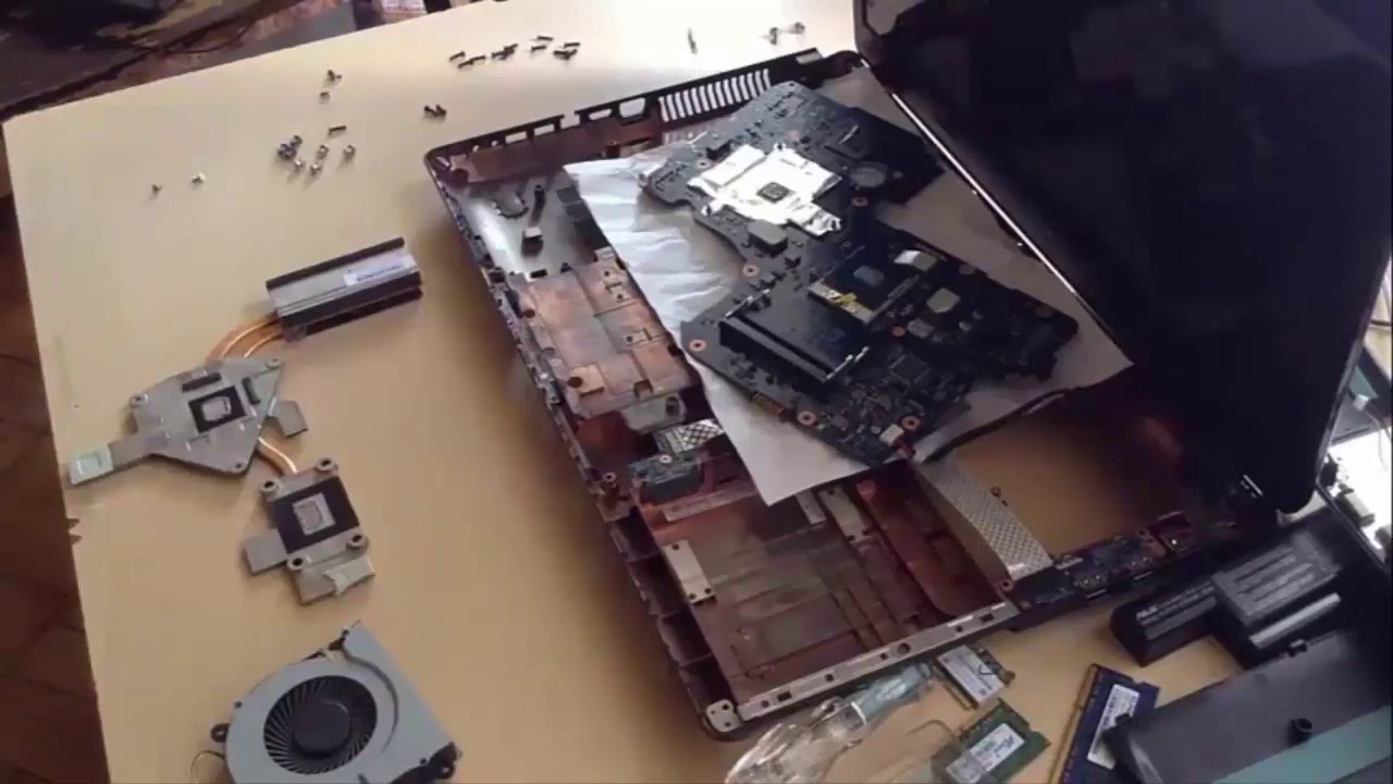 Разбор и чистка ноутбука Asus K95V