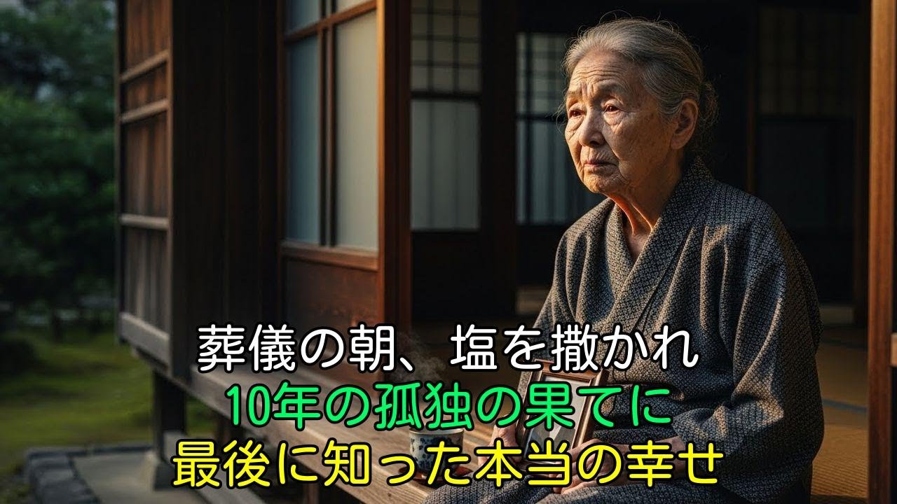 【涙腺崩壊】「二度と帰るな」葬儀で嫁に塩を撒かれ、絶縁した70代の私。お望み通り一生帰らなかった10年後、独り暮らしの果てに辿り着いた“本当の幸せ”に涙が止まらない。