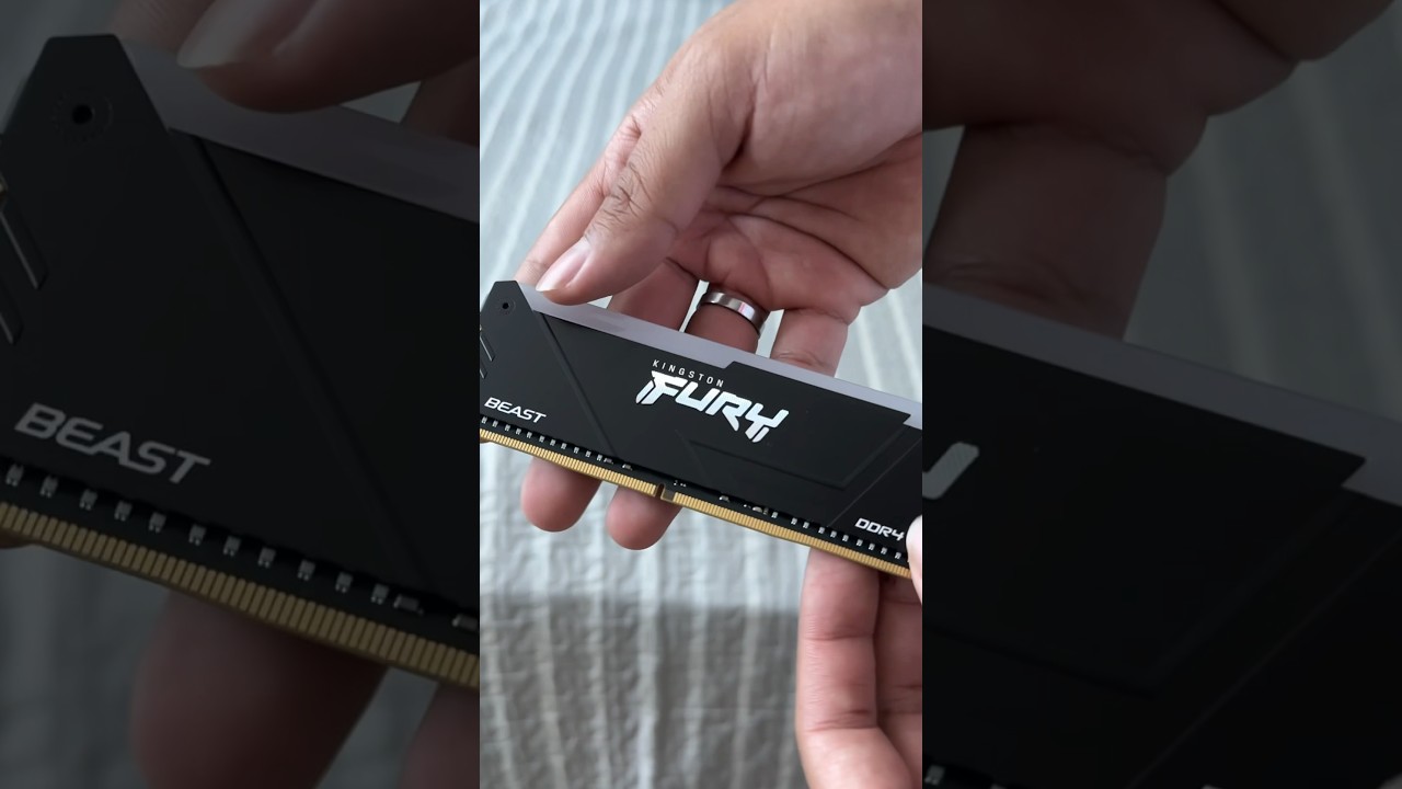 Unboxing Mem&oacute;ria RAM Kingston Fury 16GB #Unboxing #Fury #Kingston #PcGamer #Gamer #Ram