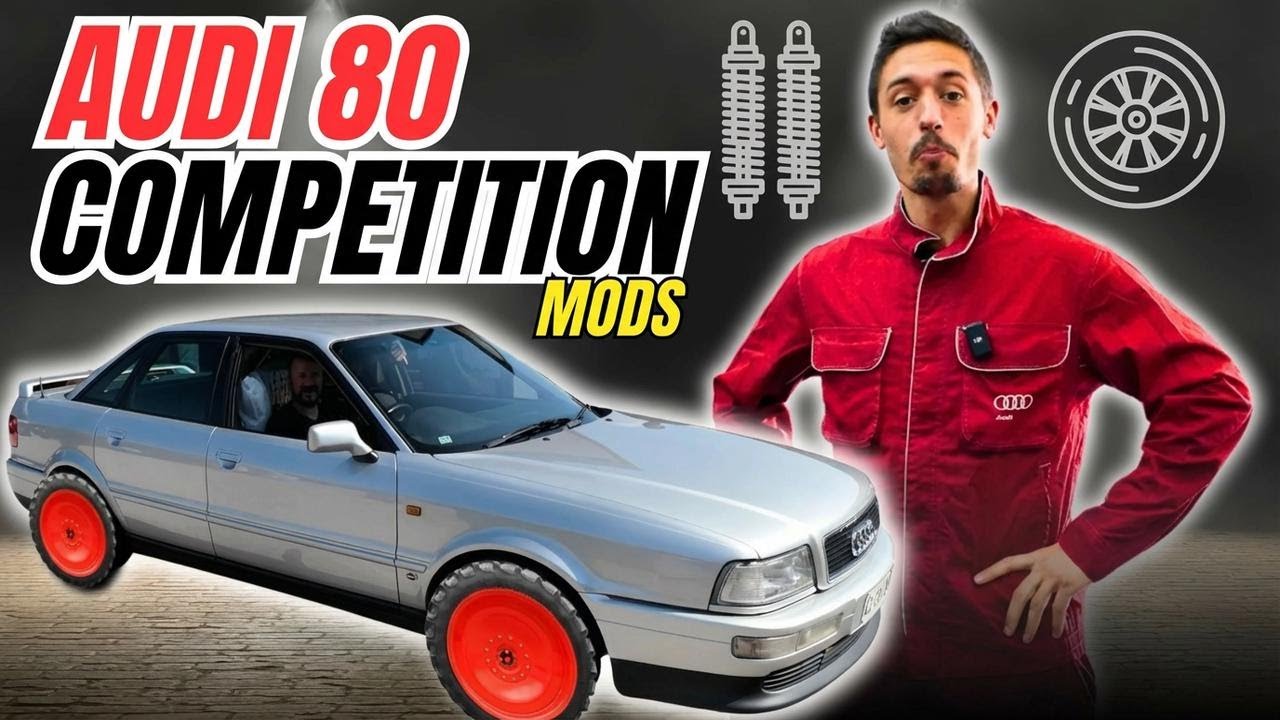 New Suspension and Rims for the Audi 80 Competition