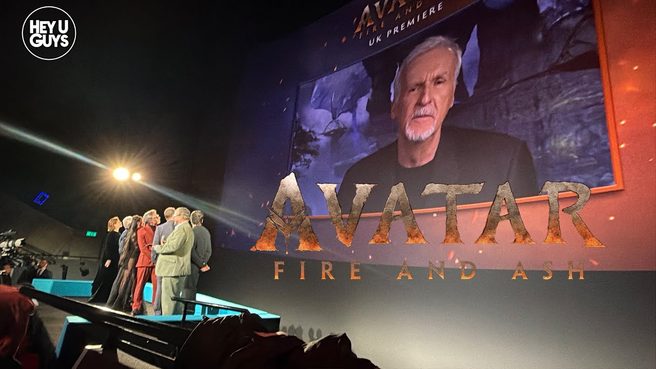 Avatar Fire and Ash UK Premiere Intro with James Cameron