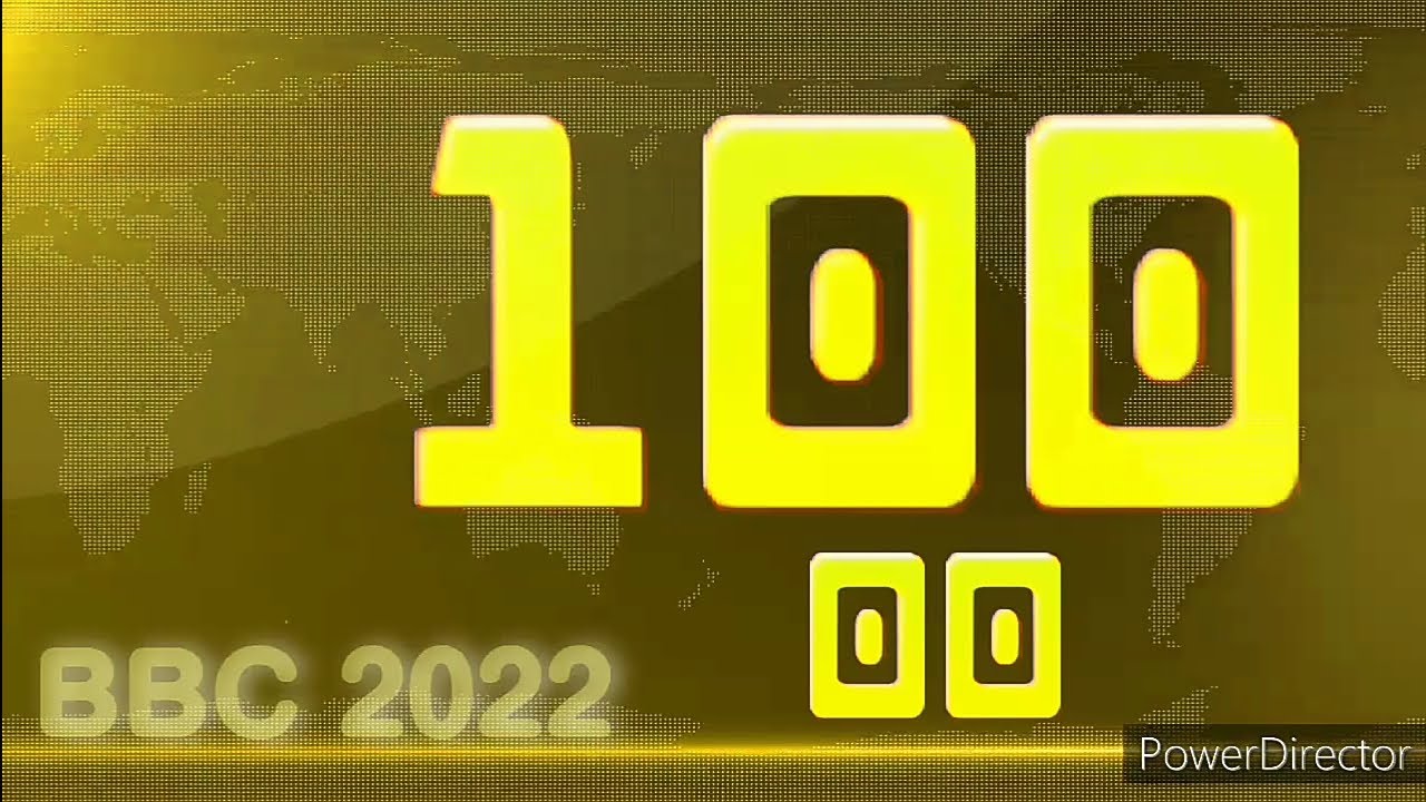 100 Seconds Countdown, Remix BBC Countdown 2022 (Yellow World Screen motion Countdown Version)