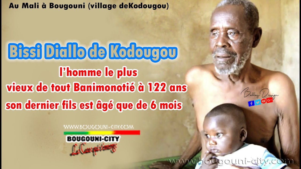 Mali: l'un des l’homme le plus vieux au monde, à 122 ans son dernier fils est âgé que de 6 mois