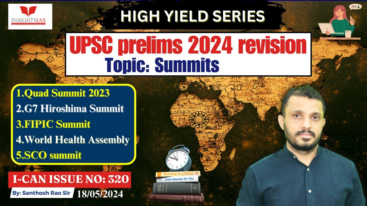 UPSC 2024 Prelims High Yield Series||Summits #upsc2024  #indianpolity  by #santhoshraoupsc