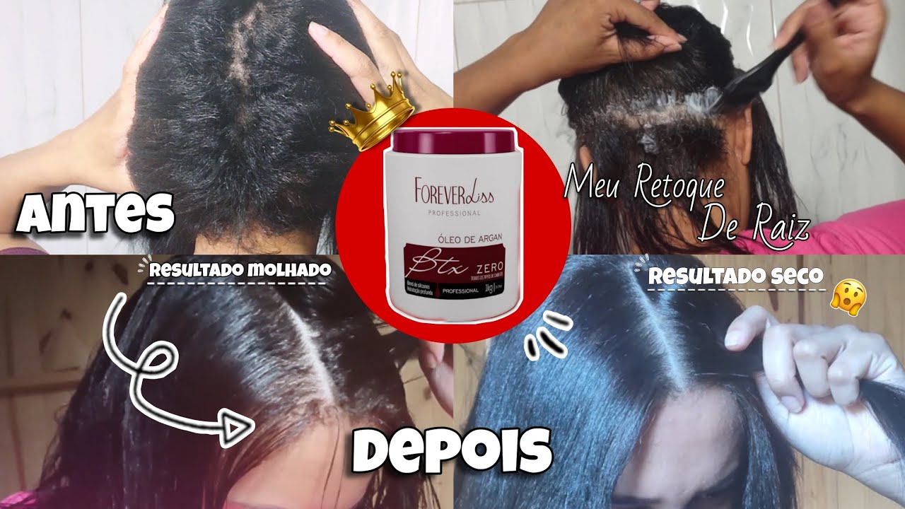 Botox Argan Zero Forever Liss ❤️ Retoque de raíz com chapinha de cerâmica/Alisou muitoo😱