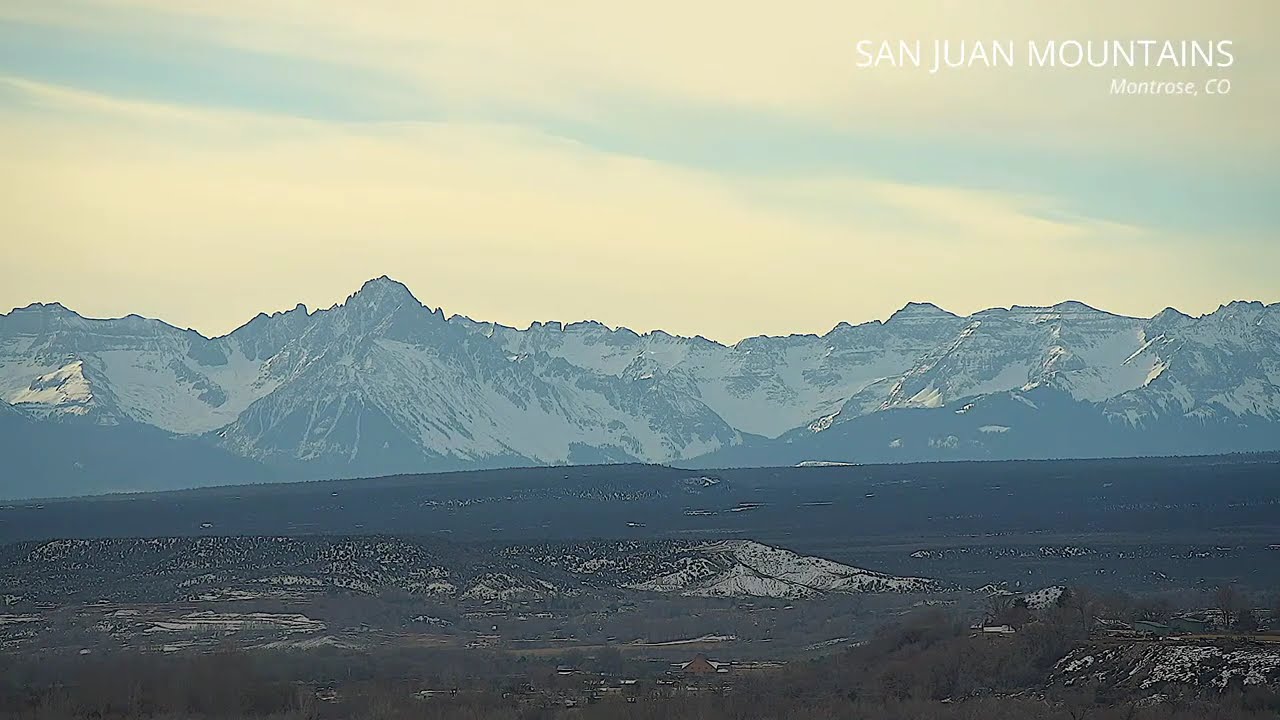 San Juan Mountains Live Stream - Montrose Colorado - February 2
