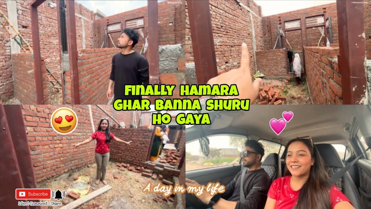 Finally!! Humare Ghar Ka Kam Shuru Ho Gaya😍|| our dreams come true 🥰|| Shantysona Vlogs