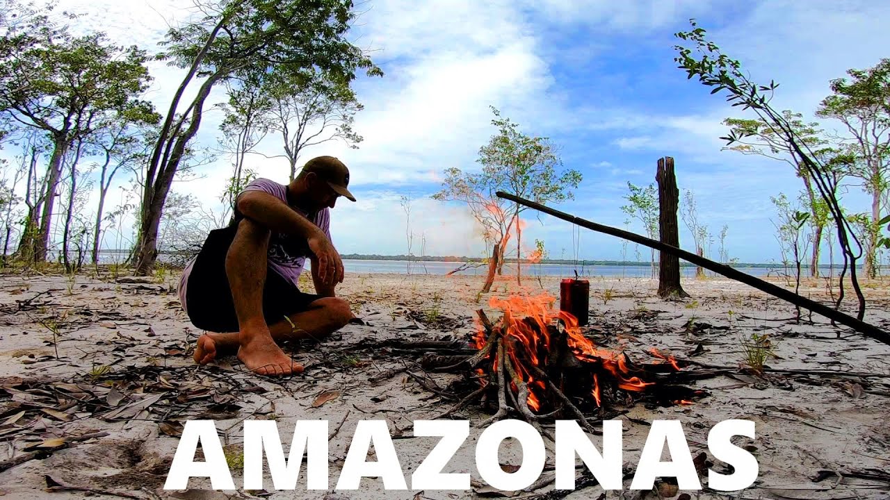 Cocina de huevos de tortuga en AMAZONAS Manaus Brazil, supervivencia. pesca urbana