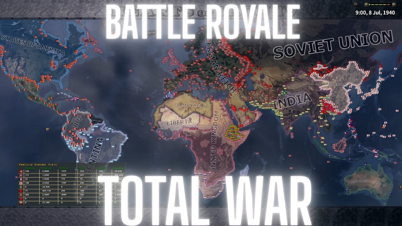 BATTLE ROYALE - JAPANESE WILL / HOI4 TIMELAPSE