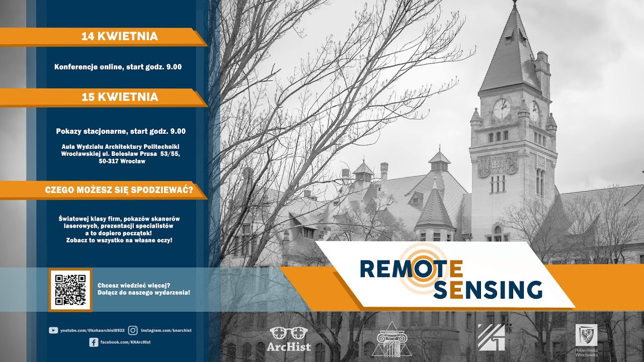 REMOTE SENSING - Architecture and Monument Preservation | Konferencja 14 kwietnia 2023