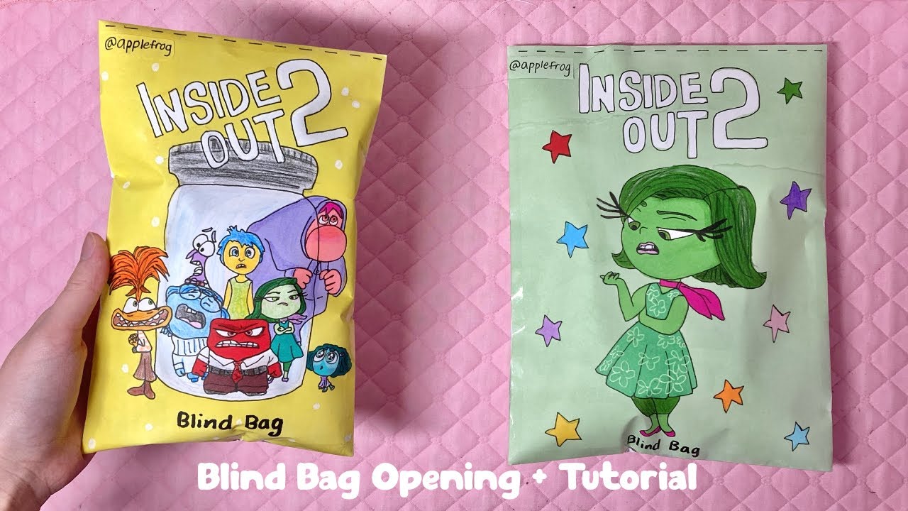 🩵paper diy💛 INSIDE OUT 2 Blind Bags | ASMR | tutorial | applefrog