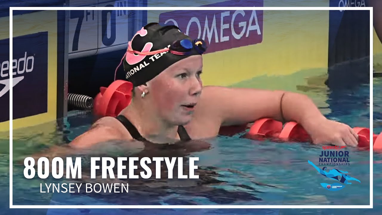 Bowen, Han, Hurst & Gormsen Fight to Touch First in Close 800 Free | 2023 Speedo Junior Nationals