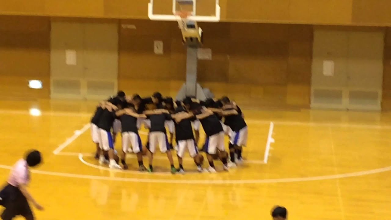 2015年 福山城南男子バスケ部 円陣 『選ばれし者達よ』