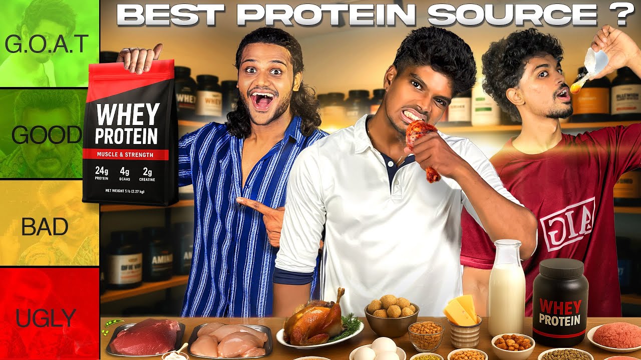 We Ranked Every Protein Sources For Muscle Building‼️( Tier List)