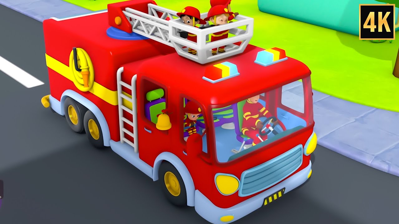 Wheels on the Fire Truck & More Street Vehicles Songs for Babies