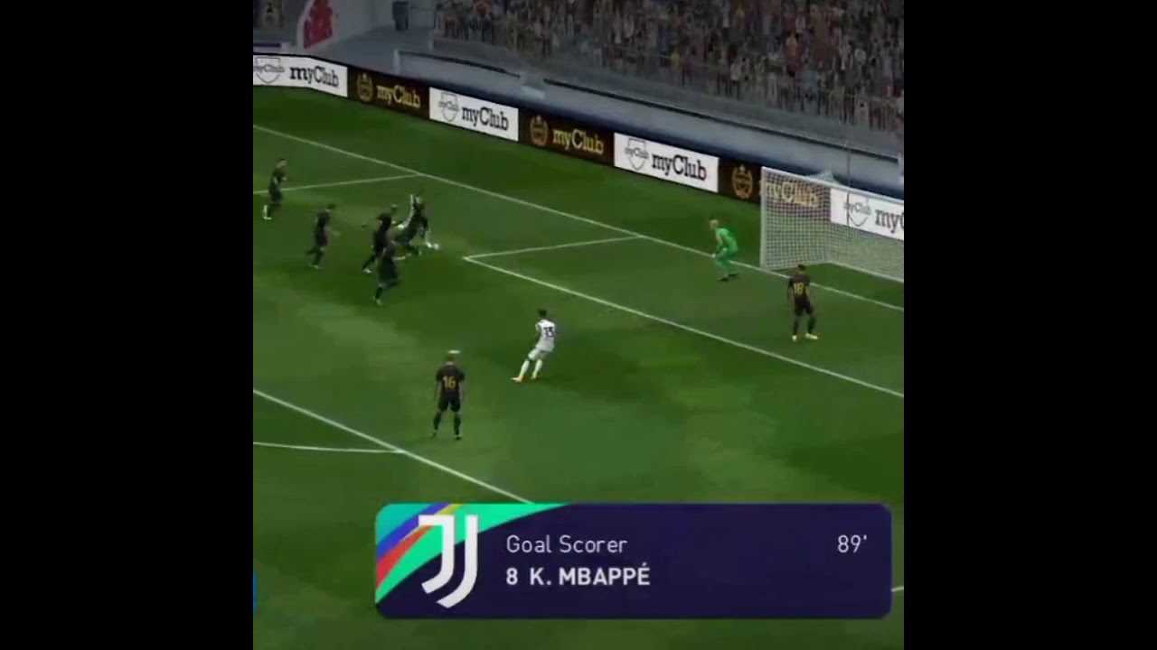 k.mbappe scores 90th minute!!!! goal pes mobile,pes warrior