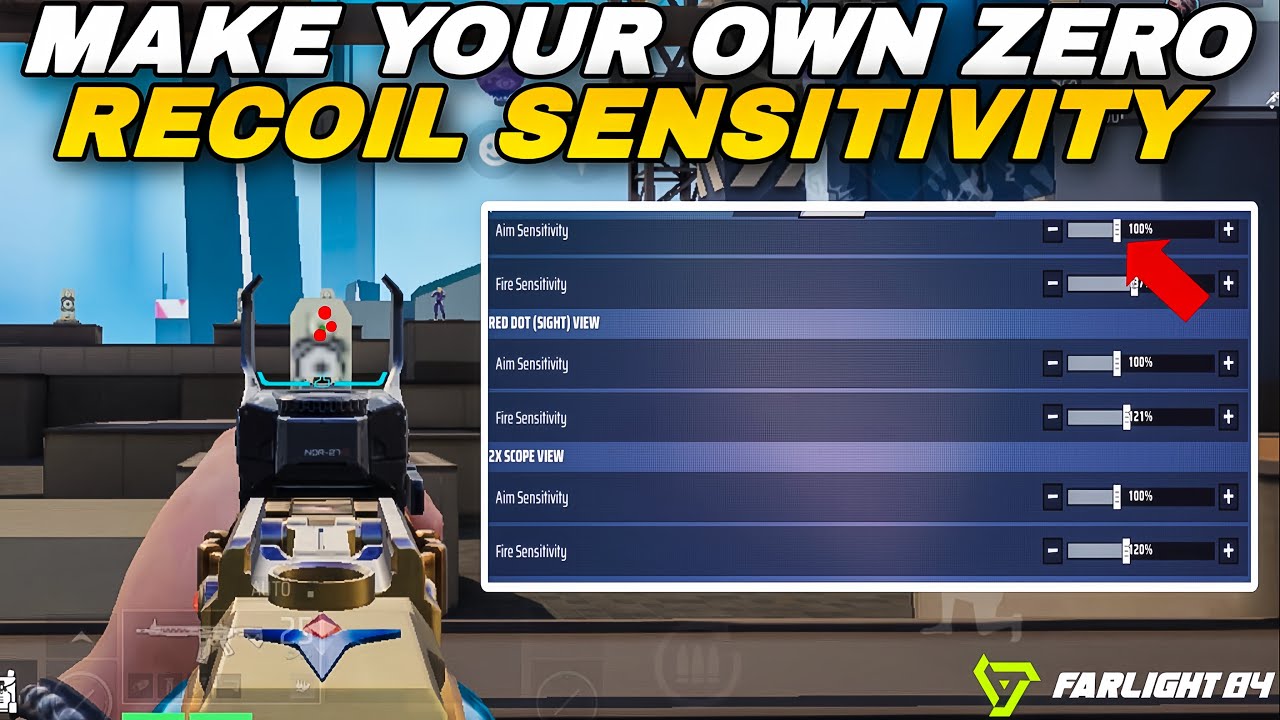 How to Make Your Own Perfect Sensitivity in FARLIGHT 84 (Zero Recoil Guide)