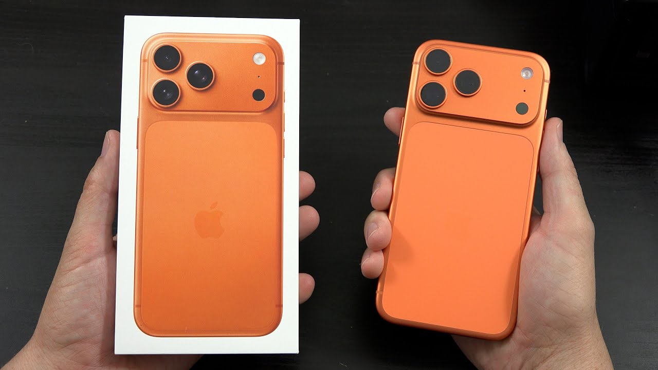 Распаковка iPhone 17 Pro Max 1 ТБ в цвете «Космический оранжевый»! (VERIZON)
