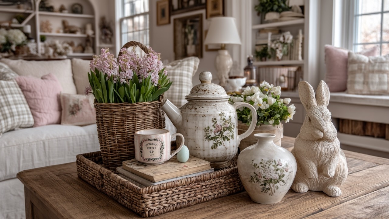 Repurposed Pottery Barn Lookalikes: DIY Cottagecore Easter Decor on a Budget