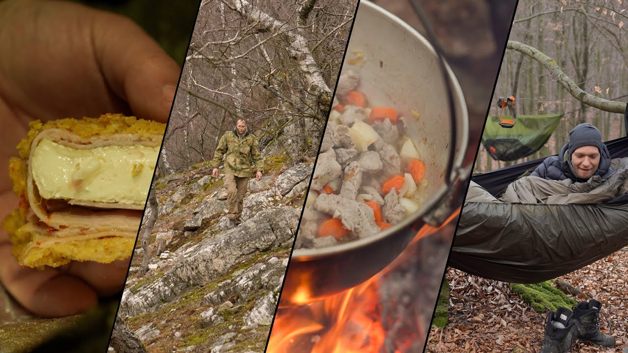 Outdoor Risotto and Blue Cheese in Chips by @Zálesáci_woodsmen