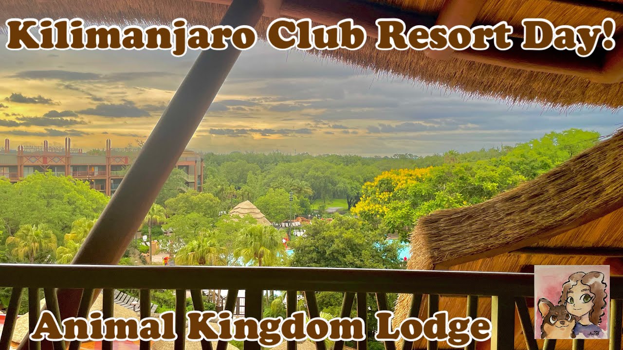 Animal Kingdom Lodge Kilimanjaro Club Resort Day! | Free Snacks & Drinks All Day | Savanna Views