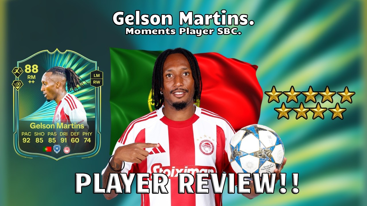 ⚽⭐ Обзор игрока Гелсона Мартинса с рейтингом 88! SBC игрока Moments!🔥⚽ FC 25 Ultimate Team.