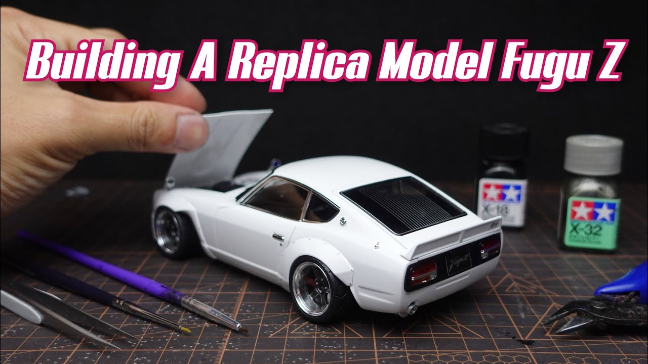 Building A Replica Fugu Z Model Car, 1/24 Scale. Part 2/2