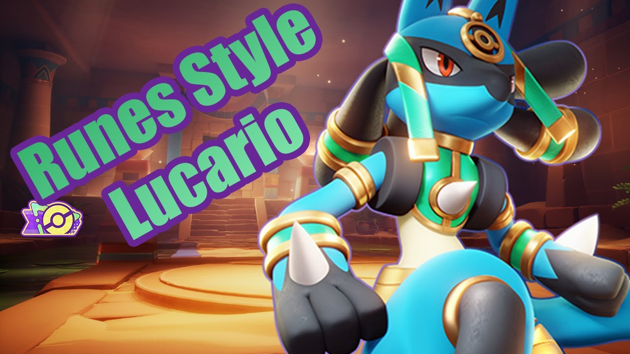 Runes Style: Lucario - Skin Spotlight + Gameplay Pok&eacute;mon UNITE