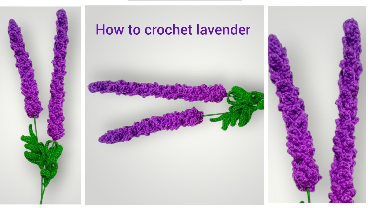 Easy Crochet Lavender Flower Tutorial for Beginners | DIY Crochet Flower