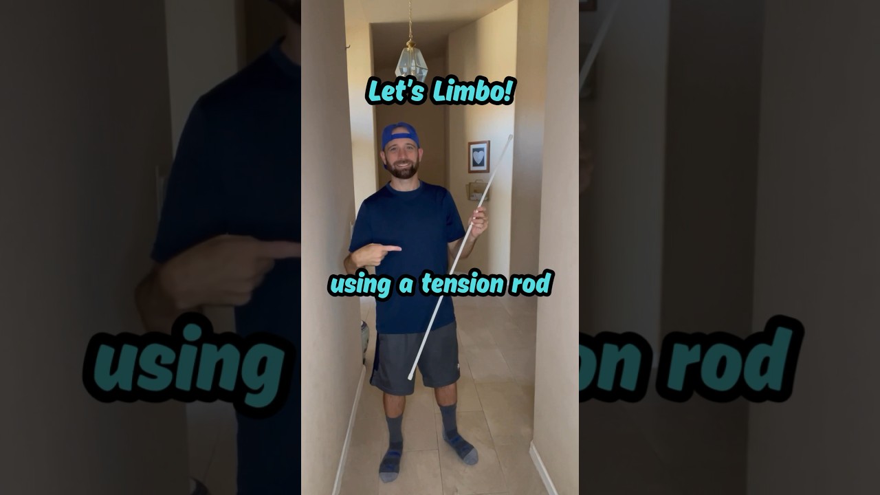 Make A Limbo Game Using A Tension Rod! 