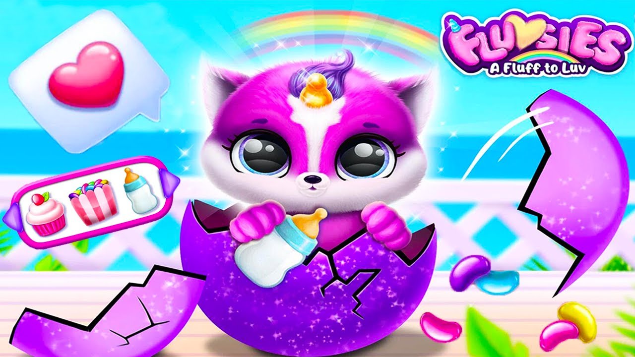 Play Fun Cute & Fluffy Pet Care Game For Kids - Fluvsies - A Fluff to Luv - TutoTOONS Cartoons Games