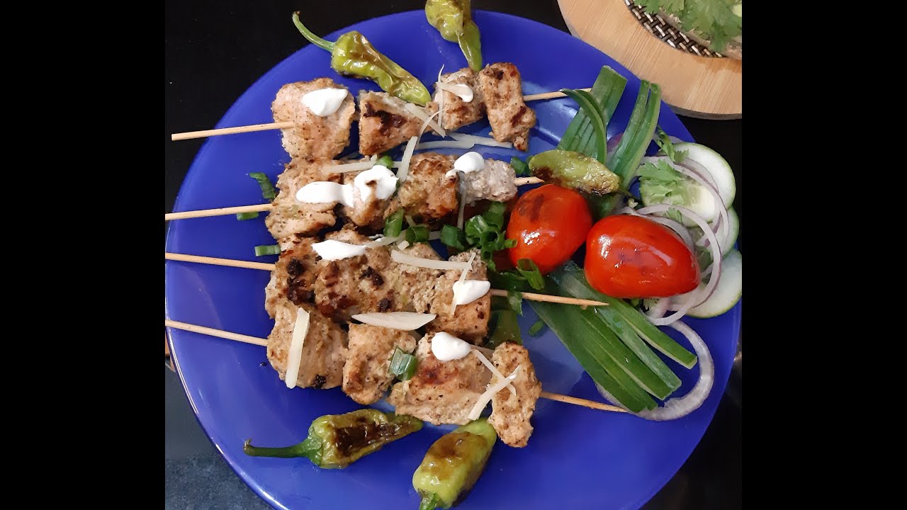 Malai Boti - Creamy Chicken Boti - Grill or BBQ Recipe by Cooking In Minutes