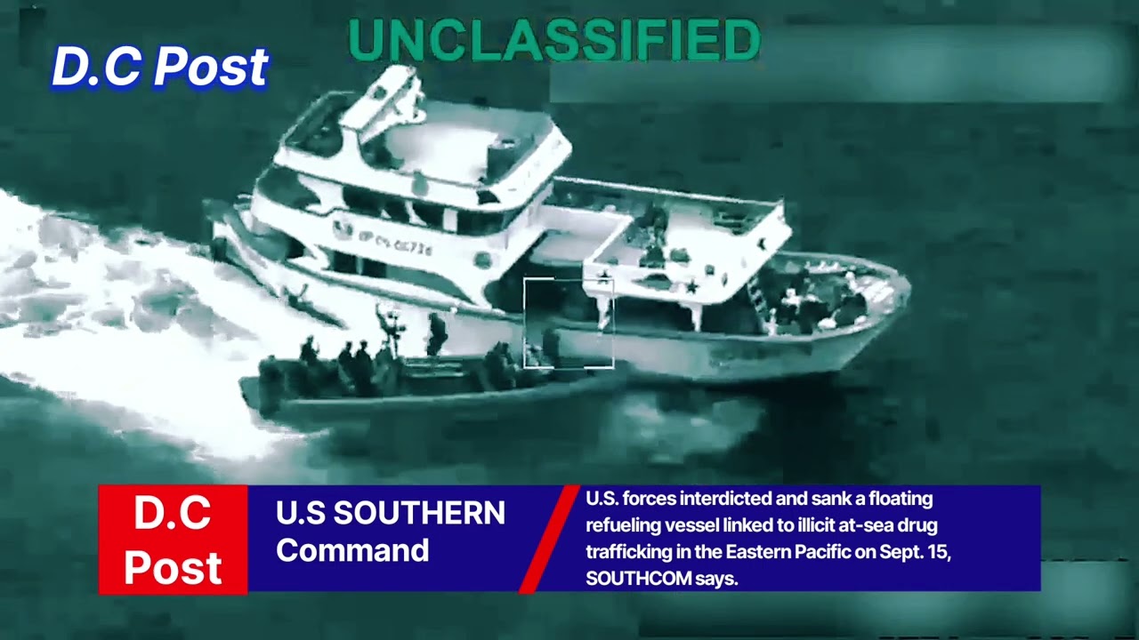 US Forces Destroy Floating Cartel Fuel Station in Eastern Pacific #SOUTHCOM