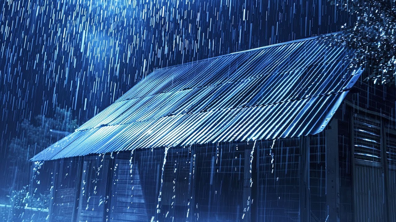 End a Sleepless Night in 3 Minutes with the Thunder and Rain Crashing on Your Tin Roof at Night