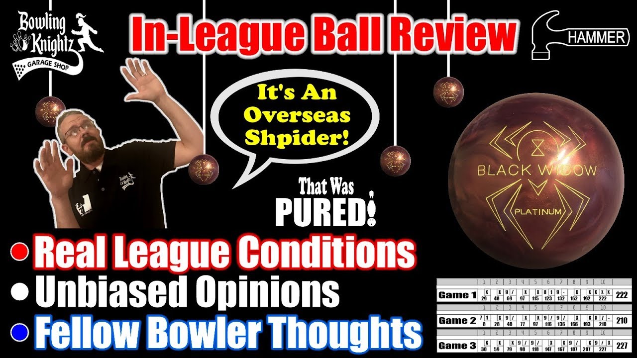 In-League Ball Review - HAMMER BLACK WIDOW PLATINUM COPPER - An Overseas Shpider??
