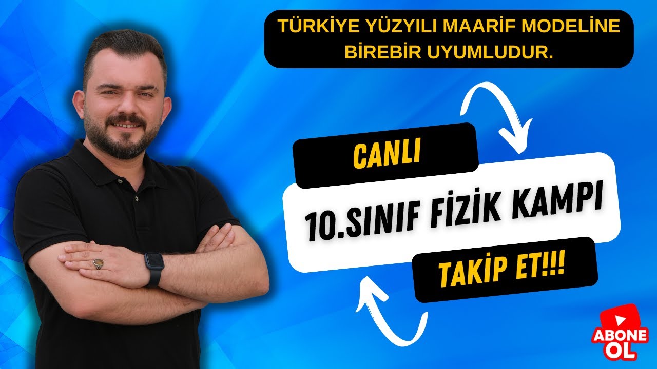 10. SINIF GÜNCEL MÜFREDAT CANLI FİZİK DERSİ-( HAREKET KONUSU -2. DERS)