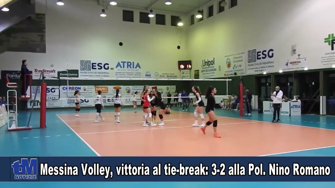Messina Volley, vittoria al tie-break: 3-2 alla Pol. Nino Romano