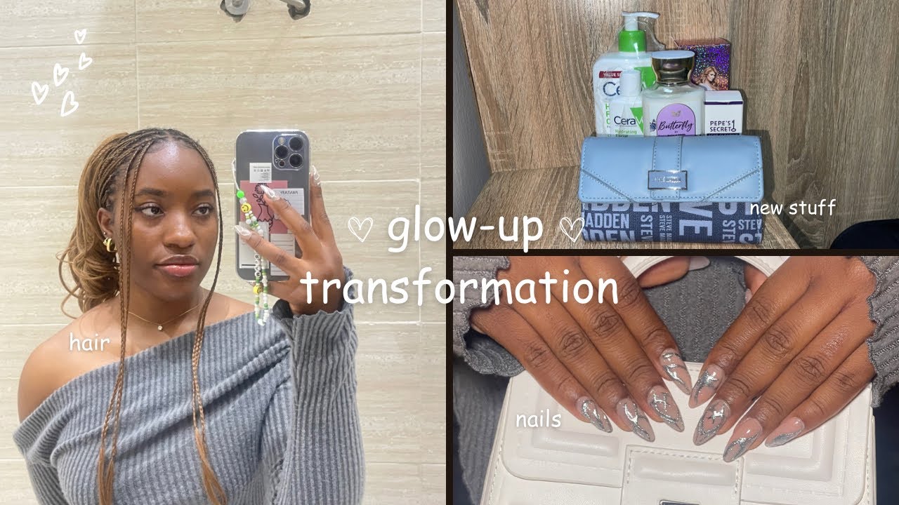 GLOW UP TRANSFORMATION: new hair, nails, skincare and so on