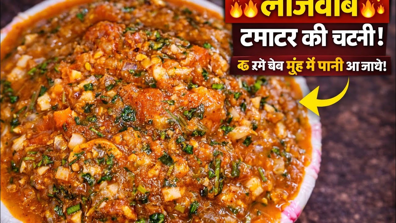 सादी रोटी, दाल–चावल भी खास बना दे ऐसी देसी टमाटर की चटनी | Simple Food Taste Booster Recipe