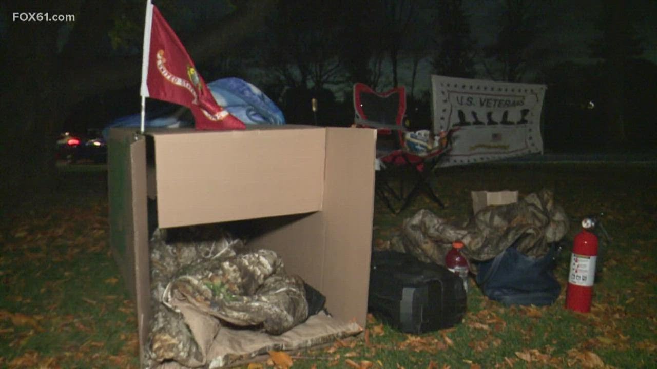 People sleep out for homelessness awareness