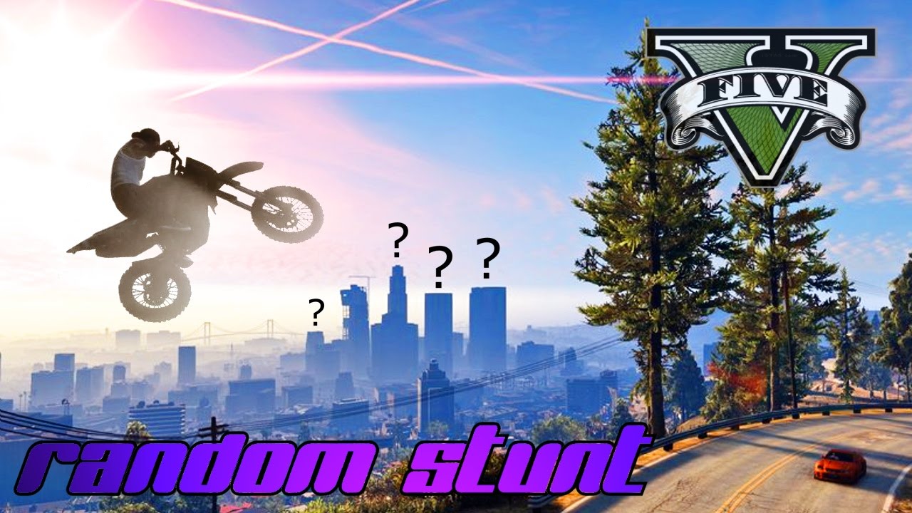 GTA 5 - 100% RANDOM stunt test !